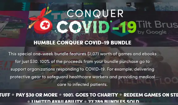 Juegos gratis: 40 títulos de regalo para los que se unen a la lucha contra el coronavirus