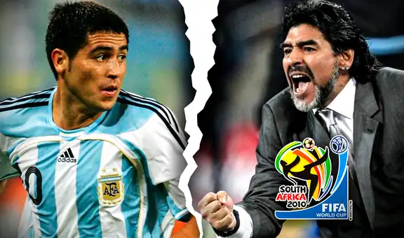 ¿Por qué Juan Román Riquelme se peleó con Maradona y no fue al Mundial de Sudáfrica 2010?