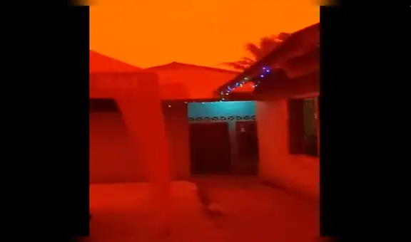 Extraño fenómeno genera que el cielo de Indonesia se tiña de rojo [VIDEO]