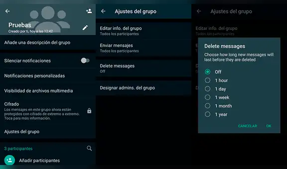 WhatsApp trabaja en los mensajes que se autodestruyen: así funcionarán en los chats grupales y privados [FOTOS]