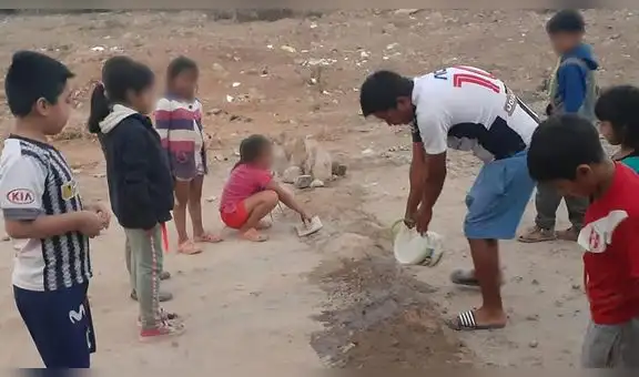 Niños construyen rompemuelle en Trujillo para evitar que atropellen a perritos