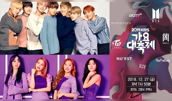 KBS Gayo Daechukje 2019: Lista completa de idols Kpop que cantarán en festival de la canción