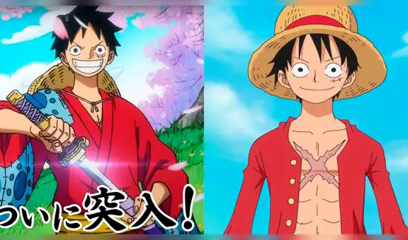 One Piece: Comparan diseños anteriores de Luffy con el de Wano [VIDEO]
