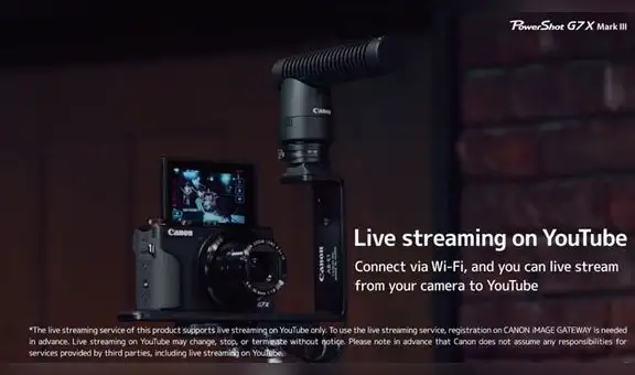 YouTube: Canon presenta cámara que puede transmitir en vivo en la plataforma de videos [VIDEO]