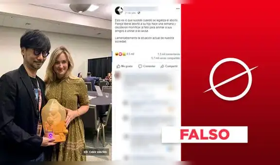 Es falso que la foto sea de una pareja “que abortó a su hijo y decidió momificar el feto”