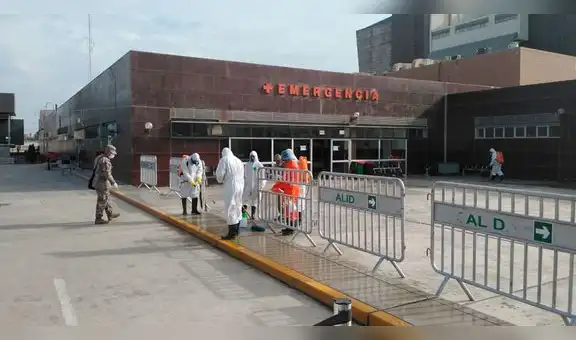 Coronavirus: Fumigan exteriores de Hospital Regional Lambayeque