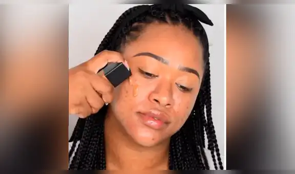 Mujer coloca abundante maquillaje en su cara para lucir como ‘Rihanna’ y resultado asombra a miles [VIDEO]