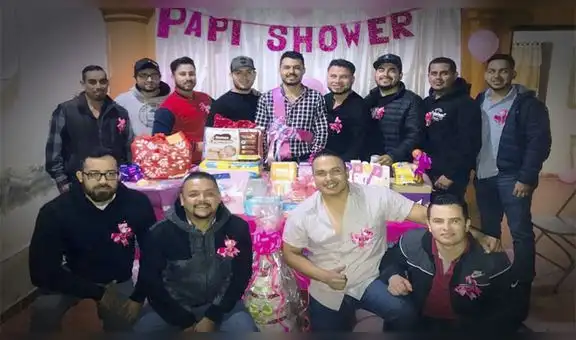 Amigos organizan un ‘papi shower’ y futuro padre queda sorprendido [FOTOS]