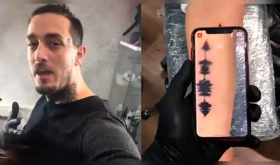 Hombre realiza sorprendente tatuaje con el que puede escuchar música usando su smartphone [VIDEO]