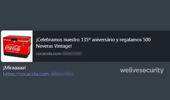 WhatsApp: nueva estafa cibernética asegura que Coca Cola está regalando refrigeradoras [FOTOS]