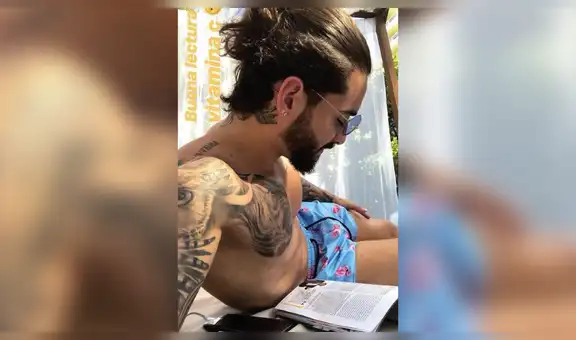 Facebook: Foto de Maluma leyendo causa revuelo por peculiar detalle