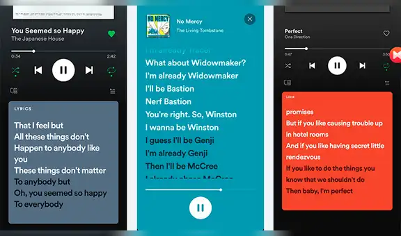 Spotify prueba nueva función de karaoke que mostrará la letra de las canciones en tiempo real [FOTOS]