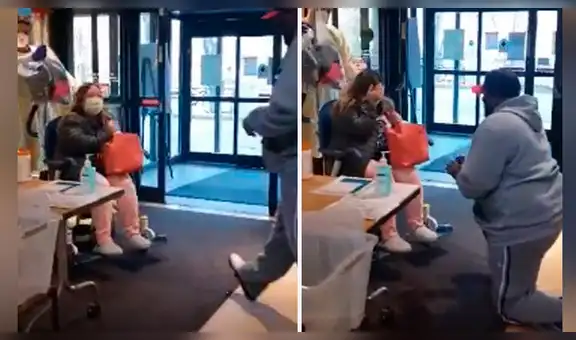 Le propone matrimonio por segunda vez a su esposa tras recuperarse de COVID-19 [VIDEO] 