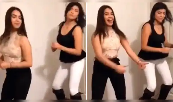 Facebook: Practicaban sexy coreografía, pero una de ellas sorprendió con improvisado paso