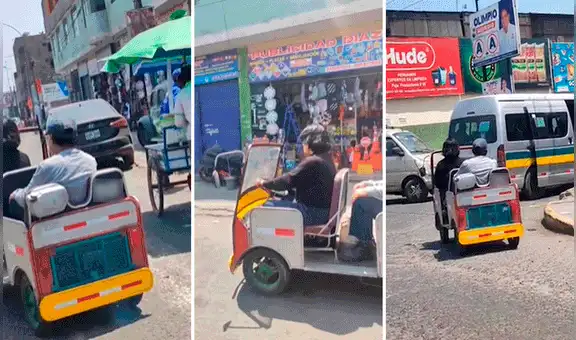 Emprendedora peruana transforma su popular mototaxi en un lujoso ‘auto convertible’