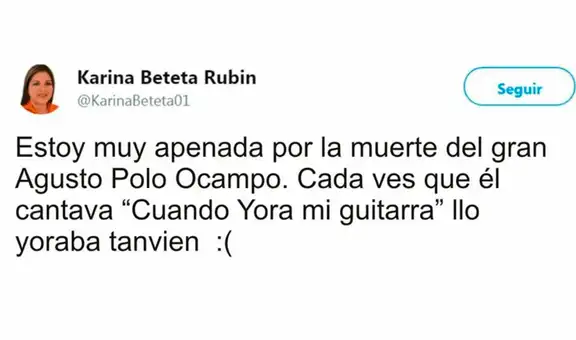 Vía Facebook: Karina Beteta critica falso tuit, pero termina cometiendo errores ortográficos