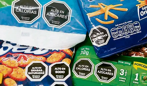 Buscan que productos con octógonos lleven la frase "su consumo excesivo daña la salud"