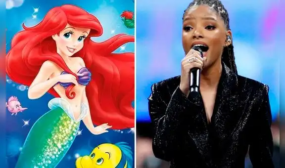 La sirenita: filtran nuevas imágenes de Halle Bailey como la princesa Ariel