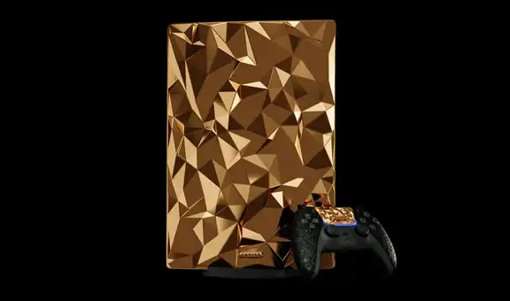 Así luce la extravagante PS5 con detalles en oro que costaría casi 1 millón de dólares 