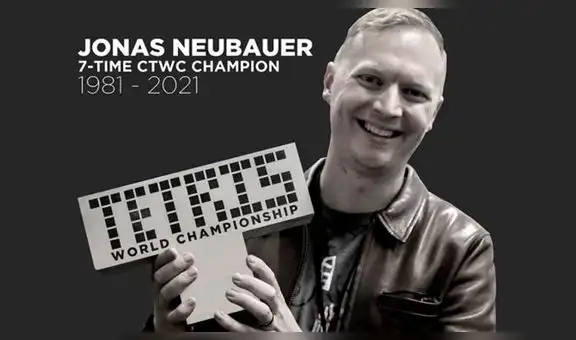 Jonas Neubauer, siete veces campeón mundial de Tetris clásico, falleció