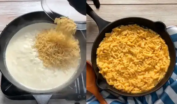 Peruano enseña a preparar macarrones con queso en solo tres pasos