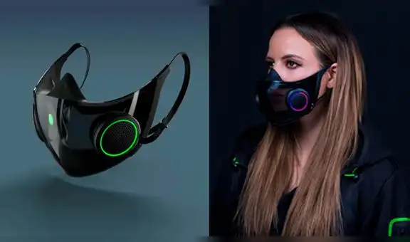 Razer presenta su mascarilla gamer N95 con luces RGB en el CES 2021