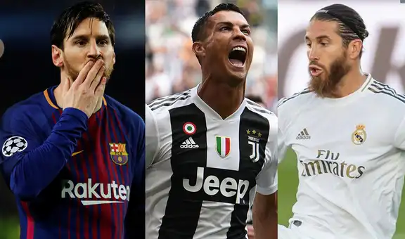 Messi, Cristiano Ronaldo y Ramos en el equipo ideal del 2020