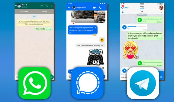 Whatsapp, Signal o Telegram: ¿cuál es mejor?