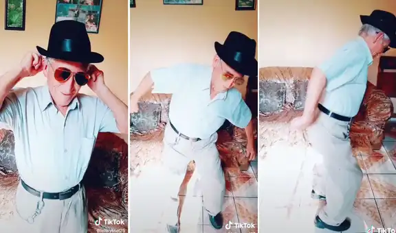 Anciano hace coreografía al ritmo de “Ropa cara” y causa furor en TikTok
