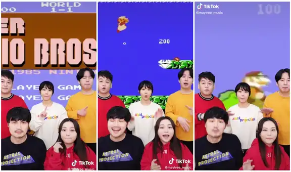 Jóvenes imitan los sonidos del juego Super Mario Bros y les salen idénticos