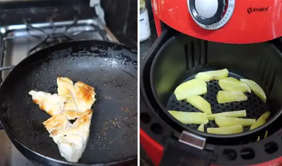 Peruanos ponen a prueba una freidora de aire frente a la sartén tradicional