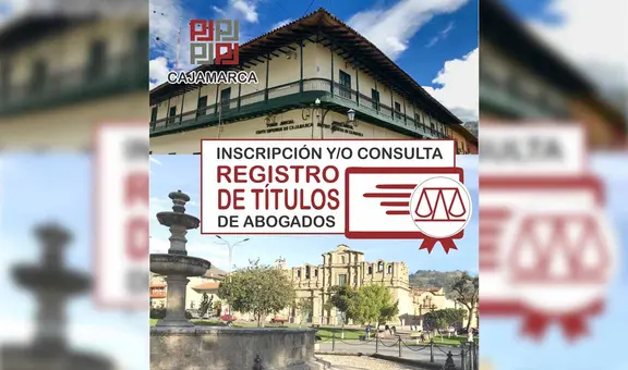 Corte de Cajamarca lanza link para registrar título en abogacía