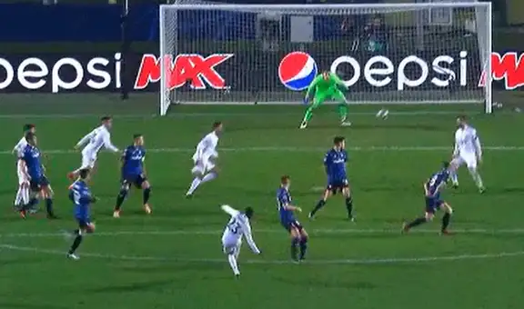 Gol de Ferland Mendy para el 1-0 del Real Madrid ante Atalanta por la Champions League