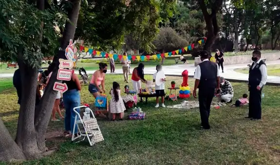 Surco: intervienen fiesta infantil en parque donde participaban 20 personas