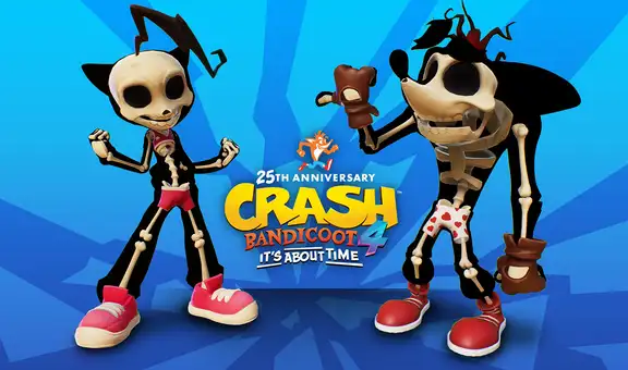 Crash Bandicoot 4 estrena dos nuevas skins por el 25 aniversario del juego