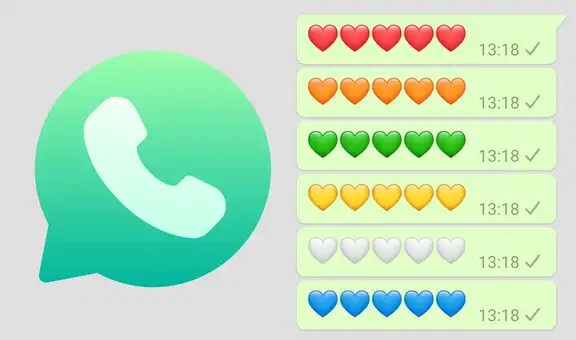 WhatsApp: ¿qué significan los colores de los emojis de corazón?