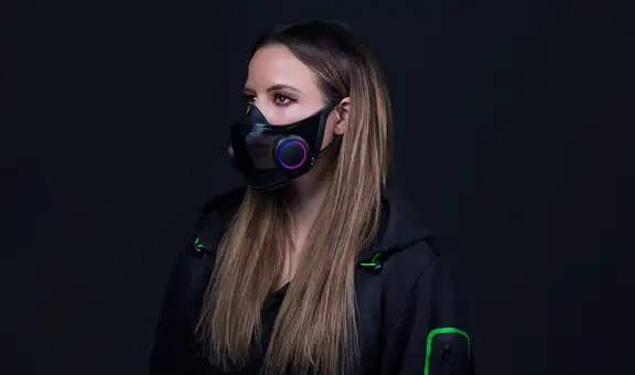 Razer confirma planes de vender su mascarilla N95 inteligente con luces RGB