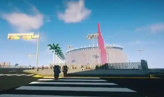 Peruano consigue construir una réplica del Estadio Nacional en Minecraft