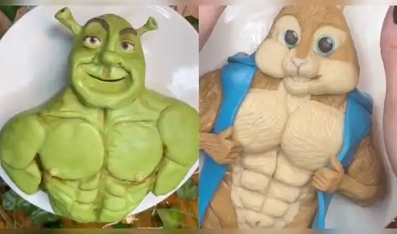 Repostera realiza divertidos pasteles de famosas caricaturas