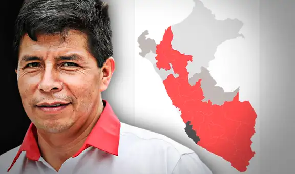 Pedro Castillo ocupó el primer lugar en 17 de 26 distritos electorales, según boca de urna