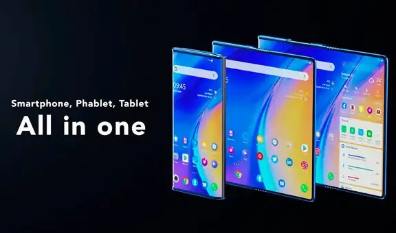 Así de increíble luce el primer teléfono flexible y enrollable del mundo