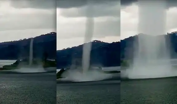 Gigantesco torbellino se forma en lago de África y se viraliza en redes