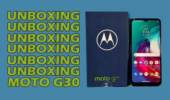 Moto G30: unboxing del nuevo teléfono barato que tiene batería de 5.000 mAh