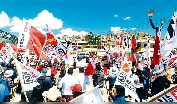 Líderes políticos de Puno cierran filas con Perú Libre