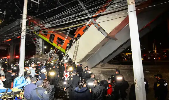 Cámara de seguridad capta momento en que se hunde tren en Ciudad de México