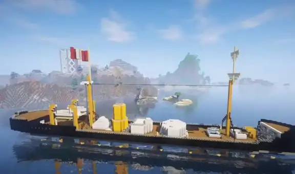 Peruano fanático de Minecraft consigue construir el monitor Huáscar