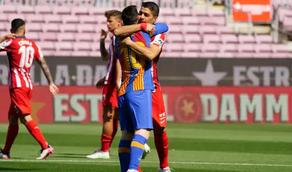 Barcelona vs Atlético de Madrid: el afectuoso reencuentro de Messi y Suárez