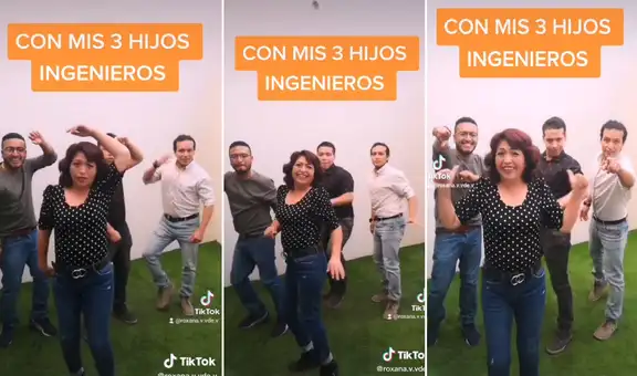 Mujer reúne a sus hijos ingenieros y realizan coreografía del tema “No sé”