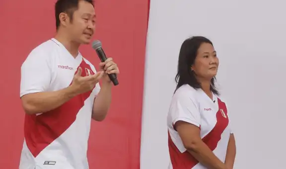 Kenji Fujimori se presentó en el mitin de su hermana Keiko en Chorrillos