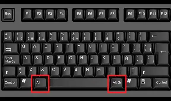 ¿Por qué los teclados de computadoras y laptops tienen dos botones Alt?